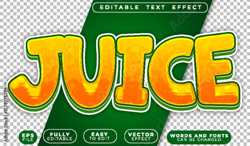  Fresh Fruit Juice Healthy Sweet Natural Drink Editable Vector Text File