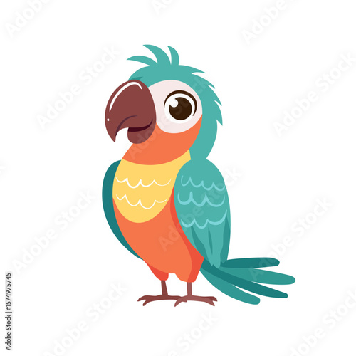 Colorful Parrot Character I...