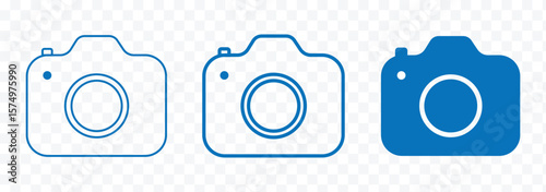 Camera icon set. photo camera in flat style symbol. photography camera line art signs, camera icon set. camera photo icon symbol, snapshot sign . line outline icons, flat style eps 10