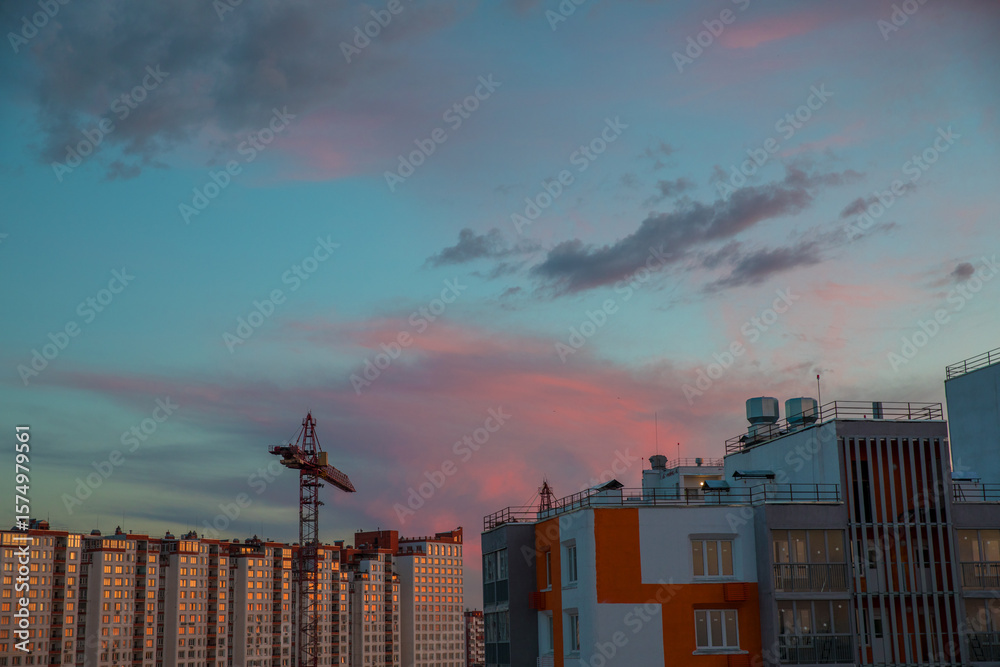 Beautiful skyscape with picturesque clouds Beautiful skyscape with picturesque clouds
