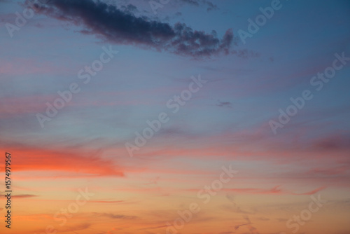Fototapeta Naklejka Na Ścianę i Meble -  Beautiful skyscape with picturesque clouds