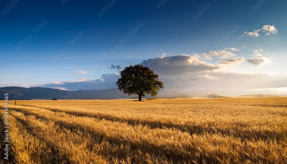 Fototapeta premium lonely tree in the field