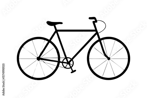 Explore cycling with this classic bicycle vector image for your next project