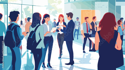 Professional Business People Having Discussion Meeting in Office