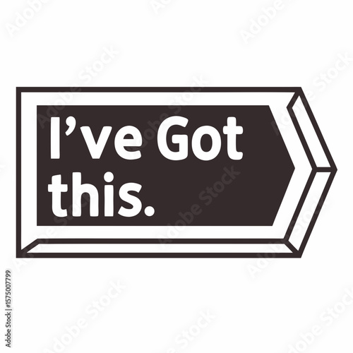 I’ve got this motivational quote in modern design