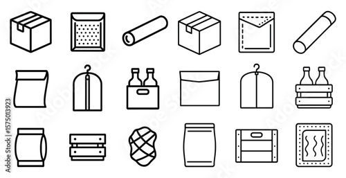 Collection of various items such as boxes, bottles, and bags. The items are arranged in a grid, with some overlapping each other. Scene is that of a cluttered and disorganized space