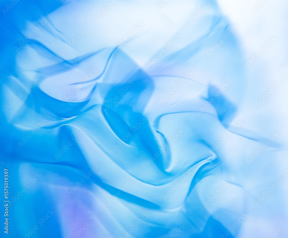 Obraz premium Abstract light blue flowing smooth fabric