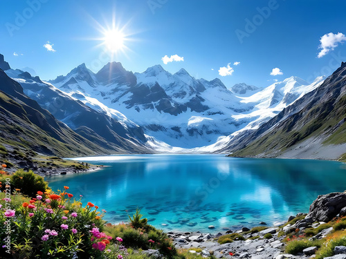 lake in the mountains