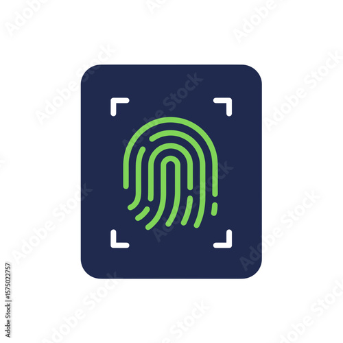 Biometric Fingerprint Passkey Icon