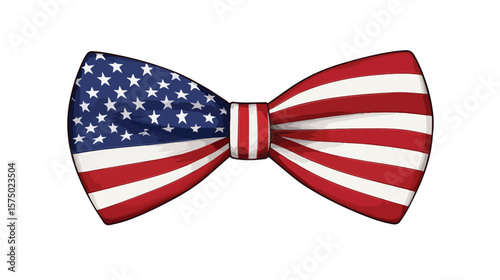 USA Flag Bow Tie Patriotic Symbol
