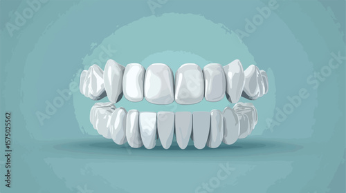 Orthodontic Metal Bracket Icon Isolated on White Background
