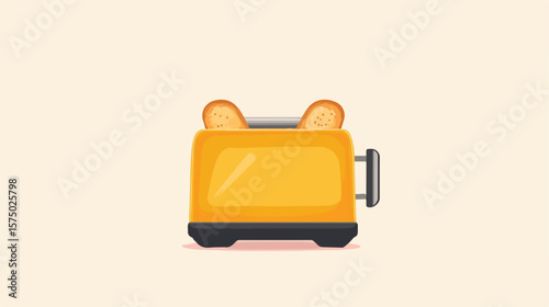 Modern Bread Toaster Kitchen Appliance Technology Image