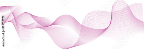 abstract vector illustration of pink colored wave lines background	
