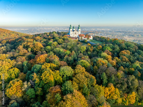 Fototapeta Naklejka Na Ścianę i Meble -  Camaldolese monastery and church in Bielany, Cracow, Poland