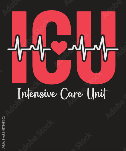 ICU Nurse Definition  Fun Graphic for Healthcare Workers with Inspirational Quote