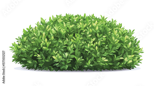 Bush Icon Flat Vector Illustration Center