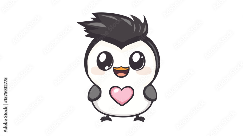 Obraz premium Wedding Cartoon Mascot Vector Flat Design Illustration