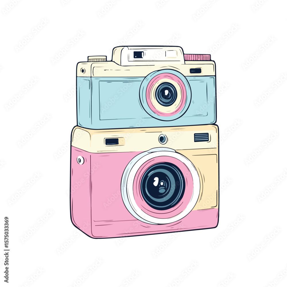Fun and Whimsical Cartoon Camera Vector Illustration Fun and Whimsical Cartoon Camera Vector Illustration