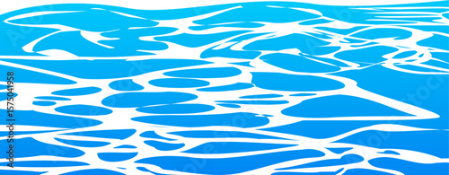 background with waves and ripples of the sea vector illustration