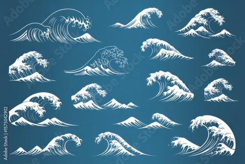 Seamless marine pattern with dolphins fishes and sea animals in ocean-themed design