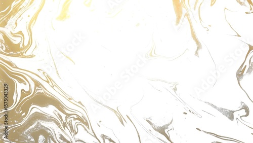 Luxurious Golden and Silver Swirl Marbled Texture
