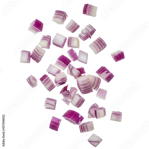 diced red onion