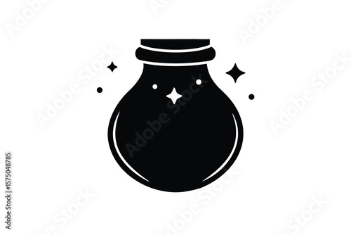 spell jar vector icon