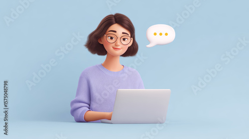 Ai-powered writing assistant for content teams digital workspace illustration