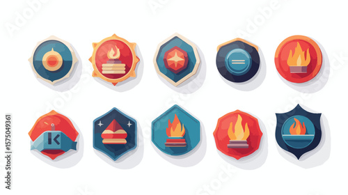 Hot Price Badges Flat Vector Illustration