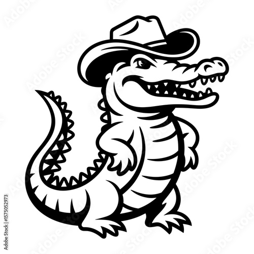 Cowboy Alligator