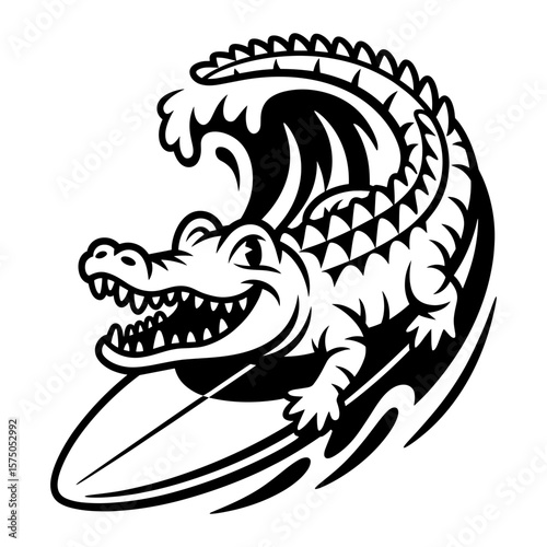 Surfing Alligator