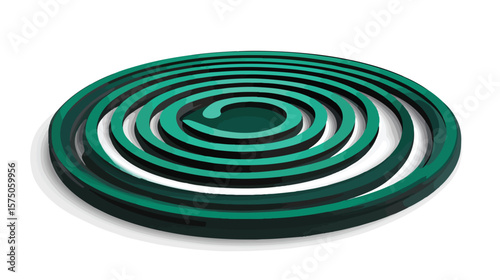 Modern Mosquito Coil Vector Design for Pest Control Marketing