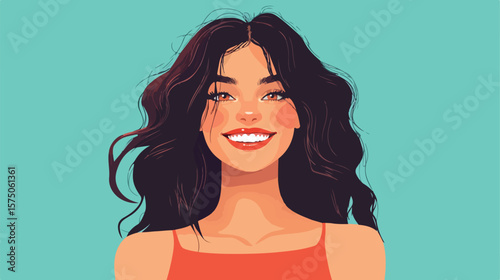 Beautiful Woman with Devilishly Cute Smiling Expression