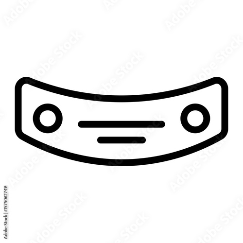Bumper  vector line icon design