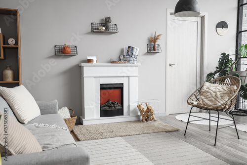 Interior of modern living r...