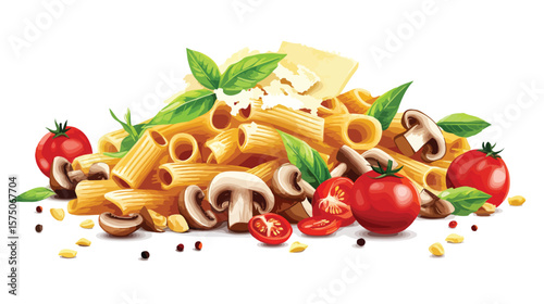 Delicious Italian Cavatappi Pasta Ready to Serve on Dish