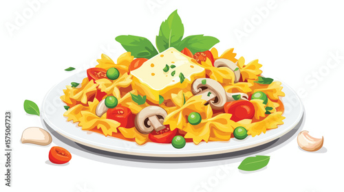 Delicious Ready-to-Eat Italian Farfalle Pasta Cuisine