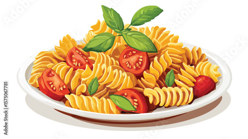 Delicious Italian Rotelle Pasta Ready to Eat Cuisine