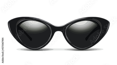 Stylish Realistic Sunglasses Vector Illustration Isolated