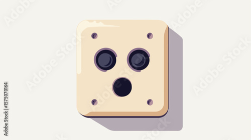 Socket Flat Vector Illustration Usage for Professional Purpose