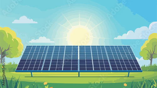 Efficient solar panel harvesting sunlight for electricity generation