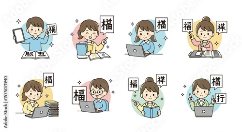 Diverse Students Learning Online with Tablets and Laptops