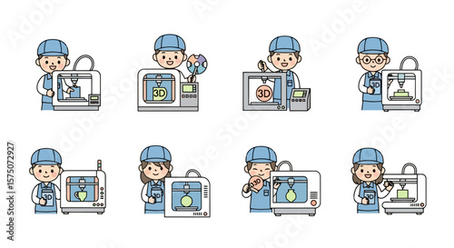 3D Printing Technicians: Cartoon Characters with Printers