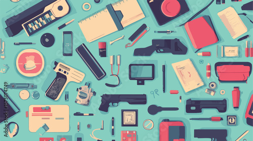 Creative Ideas Analysis Flat Vector Illustration Centered