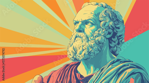 Illustration Artwork of Socrates the Philosopher