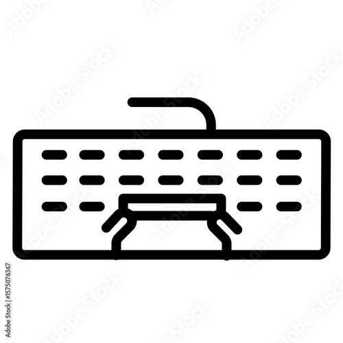 Typingvector line icon design