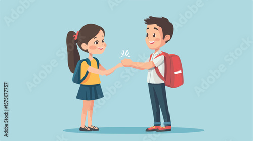 Students Giving Wishes to Teacher in Classroom