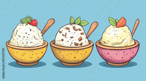 Traditional Kulfi Frozen Dairy Dessert from Indian Subcontinent