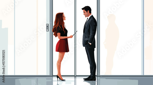 Man Using Online Dating Service to Meet Girl