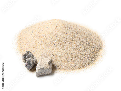 Heap of light beach sand wi...